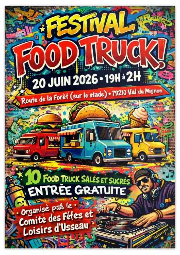 Affiche du Festival Food Truck à Val-du-Mignon, 20 juin 2026