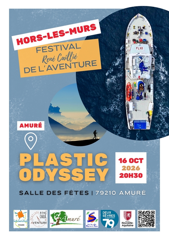 Affiche Hors-les-Murs du Festival René Caillié de l'Aventure – Plastic Odyssey, 16 oct. 2026, Salle des Fêtes à Amuré
