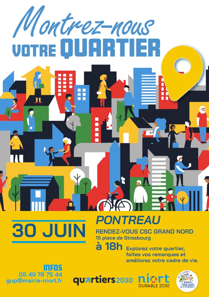 30 juin à 18h – diagnostic quartier Pontreau, rendez-vous au CSC Grand Nord, 15 place de Strasbourg